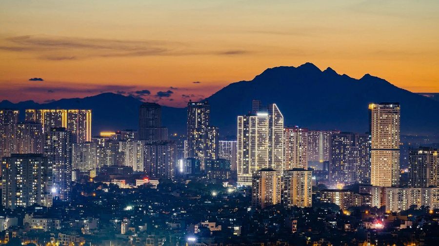 Panoramic view of Hanoi, Vietnam