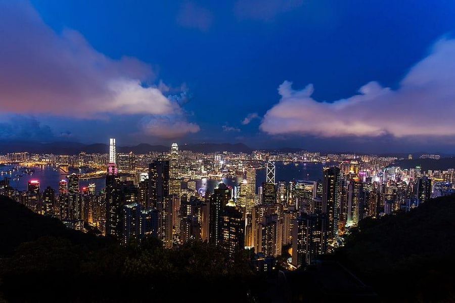 Hong Kong harbour skyline